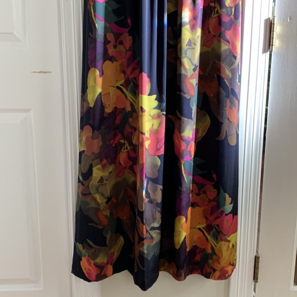 Banana Republic Black Maxi Dress with Multicolor Floral Design - Picture 9 of 16